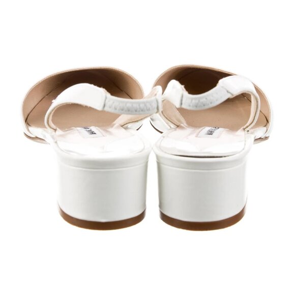 Manolo Blahnik Aspro Leather Slingbacks - Size 6 - Bridal Shoes - Picture 3 of 4